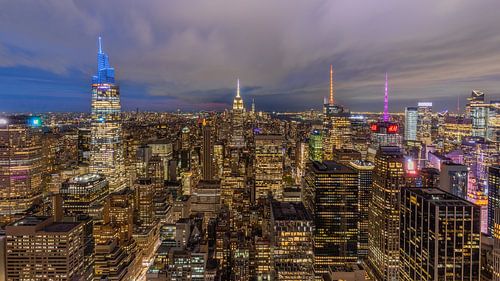 Manhattan à couper le souffle au crépuscule sur Lynxs Photography