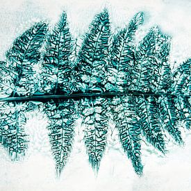 Varenblad, mixed media print van Anjo Kan