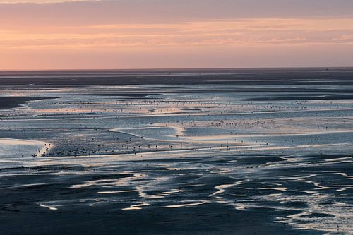 Zonsondergang aan de Somme (2) van Thea Oranje