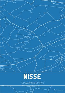 Blueprint | Carte | Nisse (Zeeland) sur Rezona