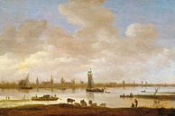 Paysage fluvial avec vue sur Vianen, Jan van Goyen par Des maîtres magistraux Aperçu