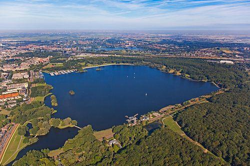 Luchtfoto Kralingse Plas te Rotterdam