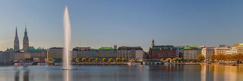 Panorama von Hamburg von Henk Meijer Photography