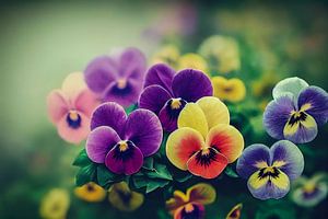 Viooltjes in de lente Illustratie van Animaflora PicsStock