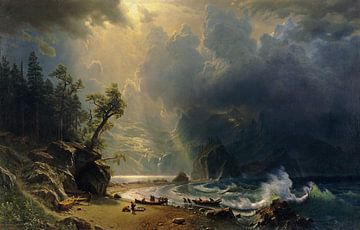 Albert Bierstadt,Puget Sound sur la côte Pacifique, 1870