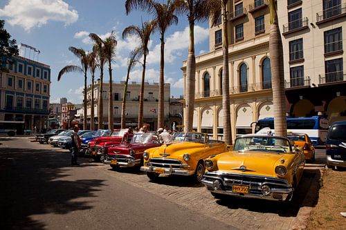 Amerikaanse klassieke auto's in Havana, Cuba