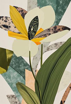 Moderne bloemenkunst #1. van AVC Art Studio