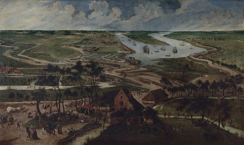 Abel Grimmer, De palinghuizen in de Antwerpse polder buiten de Slijk- of Lillopoort