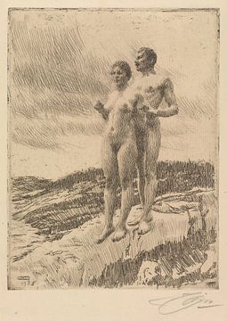 Anders Zorn - Les deux (1916) sur Peter Balan