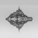 Le Mont Saint Michel by Rene Ladenius Digital Art thumbnail