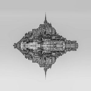 Le Mont Saint Michel sur Rene Ladenius Digital Art