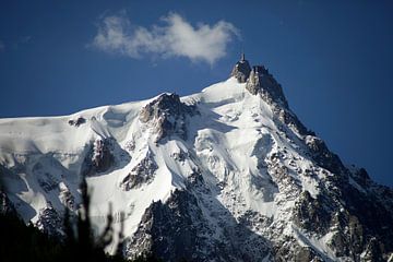 Mont Blanc-massief bij Chamonix-Mont Blanc, Frankrijk van Peter Schickert