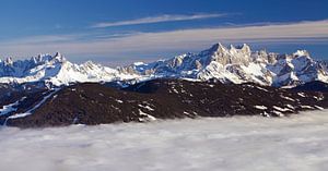Der Gosaukamm und das Dachsteingebirge
