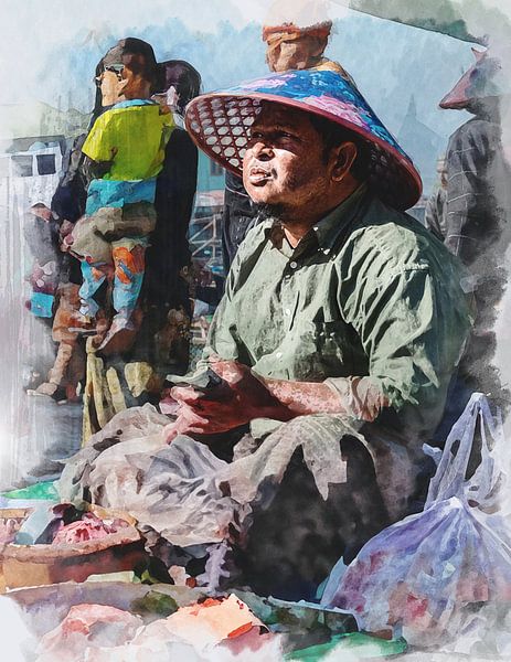market seller by Alex Neumayer