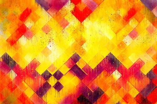 Painted tiles with depth