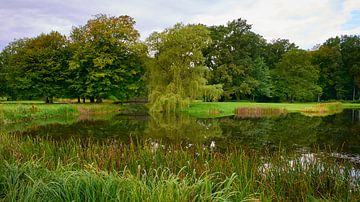 Park met waterpartij bij kasteel Ludwigslust van Jenco van Zalk