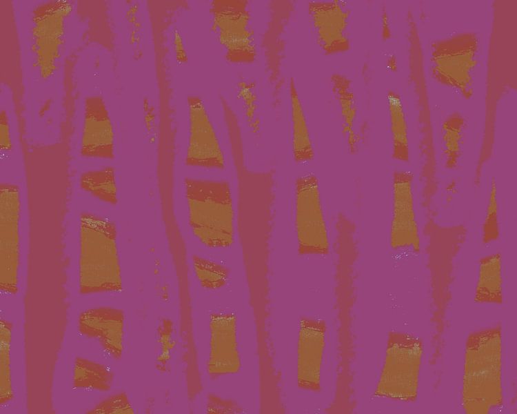 Ochre and pink. Colorful abstract modern art. Pop of colors. by Dina Dankers