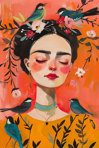 Frida birds & kirschblüte