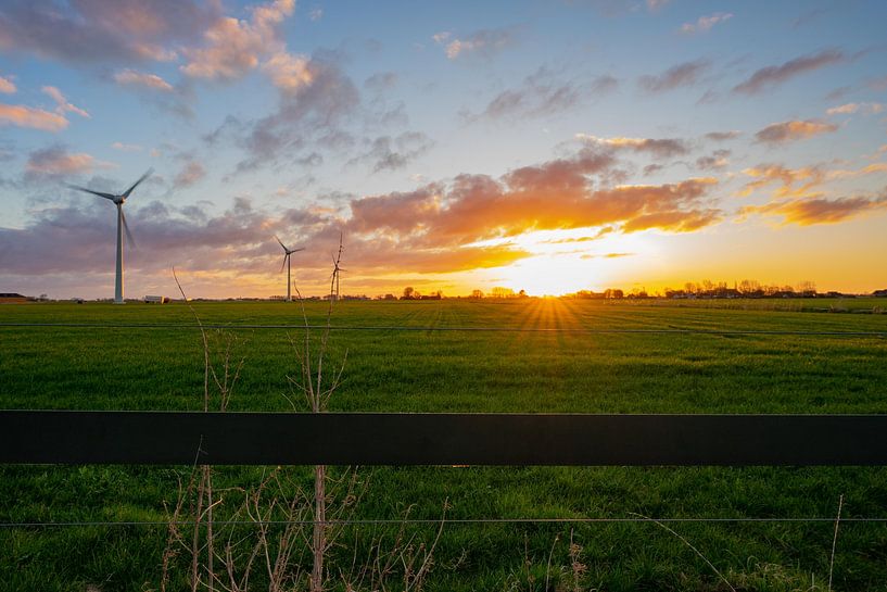 Sunrise in Friesland by lars Bosch