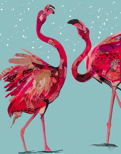 Roze flamingo's