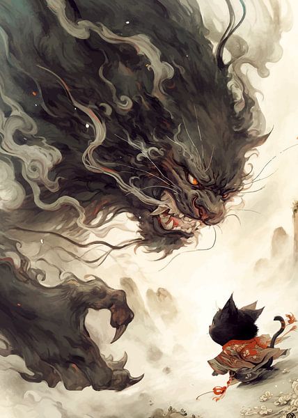 Cat and Beast Fantasy by MIROKKU