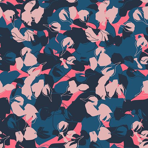 Bloemenmarkt Kopenhagen. Scandinavische bloesem in blauw en roze.