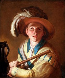 Abraham Bloemaert. Der Flötenspieler