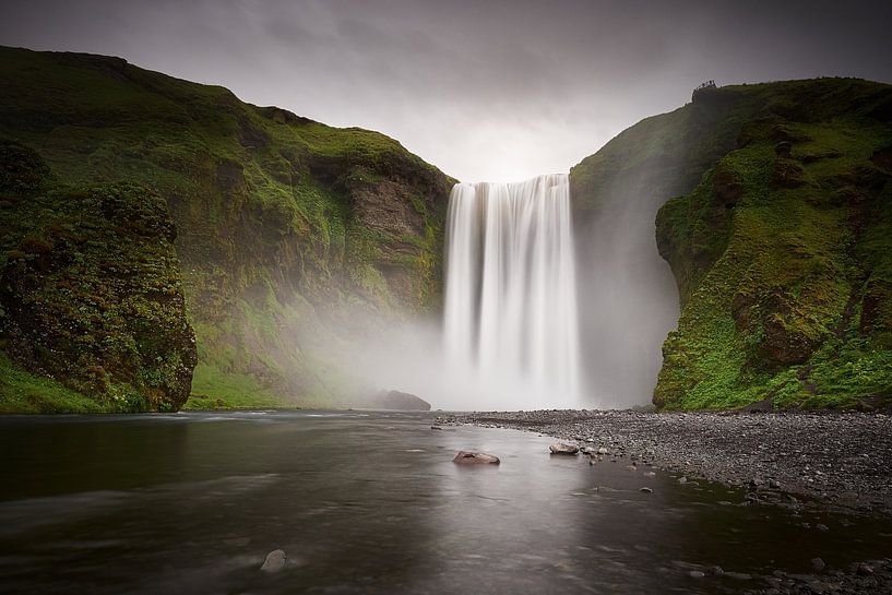 Skógafoss van Edwin van Wijk