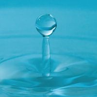 1 druppel water