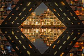 't Sluishuis - IJburg Amsterdam at Night by Michel Swart