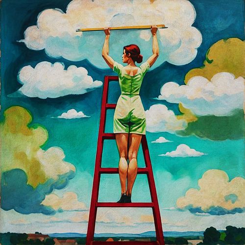 De vrouw die de wolken meet