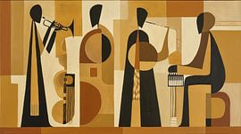 African music band: a minimalist panorama by TheXclusive Art