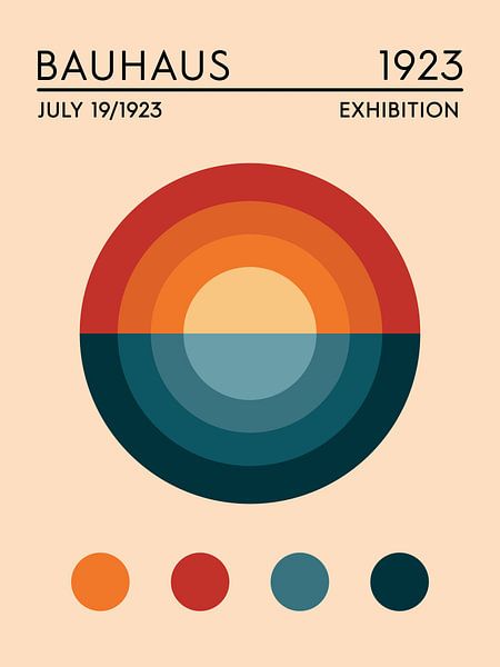Bauhaus, Sonnenaufgang am Meer von Hilde Remerie Fotografie und digitale Kunst