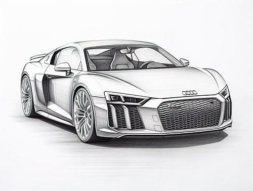Audi R8 Auto autotekening
