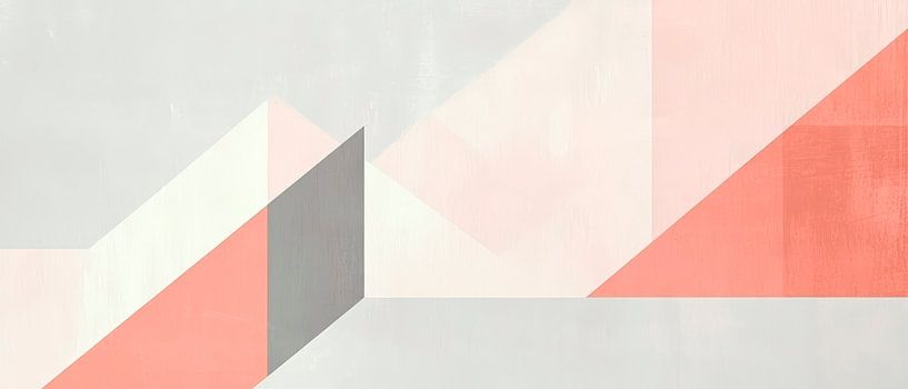 Geometric shapes in soft colours by Poster Art Shop