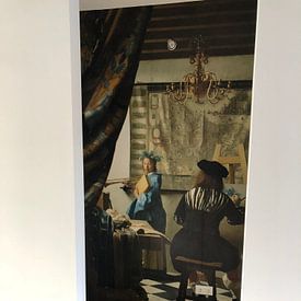 Customer photo: Johannes Vermeer. The Art of Painting, as wallpaper