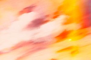 Goldener Himmel Abstrakte Landschaft in warmen Farben