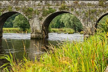 Pont avec deux cygnes sur Huub de Bresser