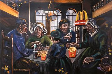 The Mc Donald's eaters by KleurrijkeKunst van Lianne Schotman