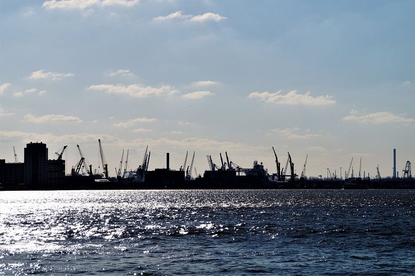 Hafen von Rotterdam / Hafen Rotterdam von Maurits Bredius