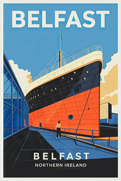 Belfast, Northern Ireland by Poster Art Shop