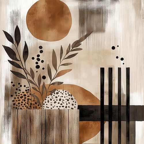 Abstract Nature in Earth tones n.2