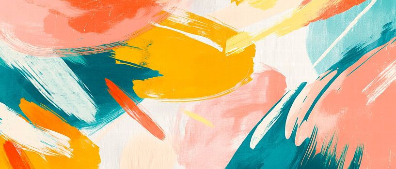 Abstract splendour of colour - artfully designed by Poster Art Shop