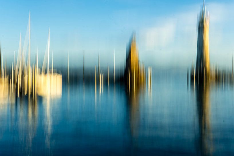 Afvoer haven Lindau van Dieter Walther