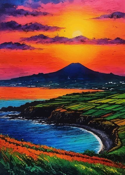 Jeju eiland zonsondergang van MIROKKU