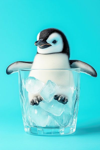 Pinguin on the Rocks von PixelMint.