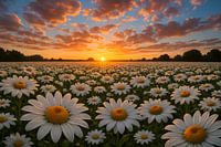 Sunset Over Daisy Dreams