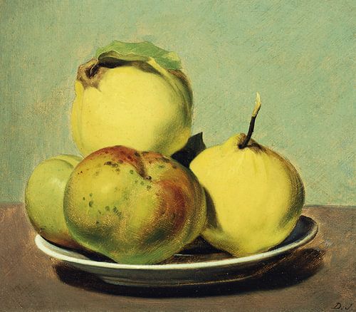 David Johnson,Schotel van appels en kweeperen