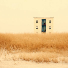 Maison de plage - été sur Vlindertuin-Art