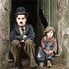 Charlie Chaplin &amp ; The Kid (1921) par Colourful History